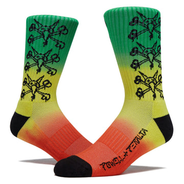 Powell-Peralta Vato Rats Socks - Rasta Fade