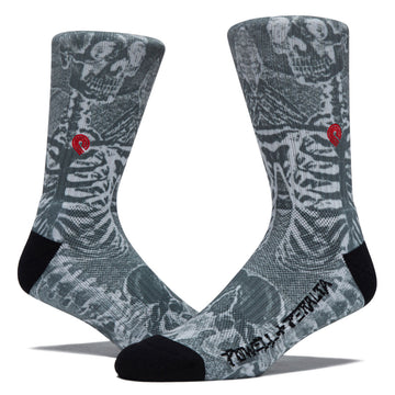 Powell-Peralta Skull & Sword Socks - Charcoal