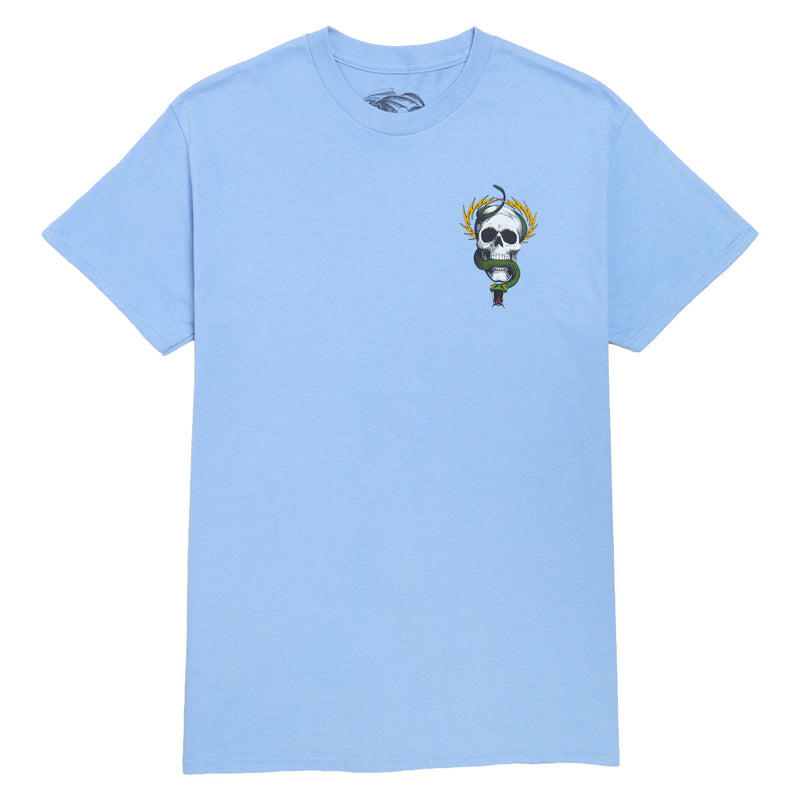 Powell-Peralta McGill Skull And Snake T-Shirt - Carolina Blue