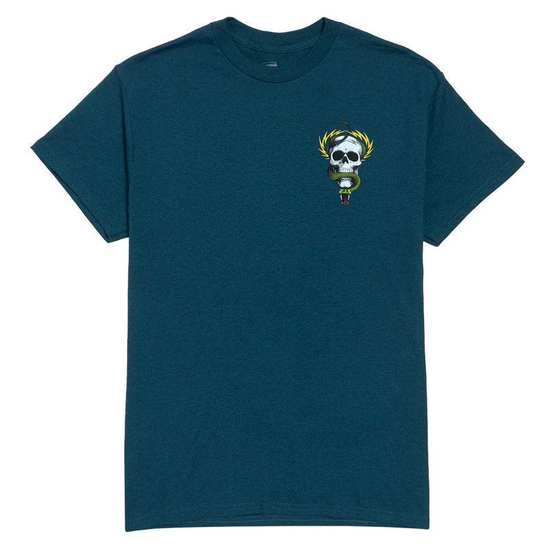 Powell-Peralta McGill Skull And Snake T-Shirt - Midnight Teal
