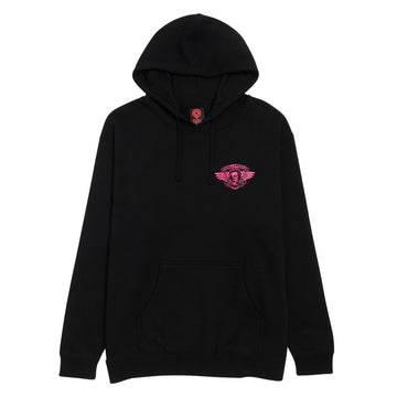 Powell-Peralta Winged Ripper Hoodie - Pink Blacklight/Black
