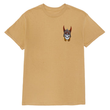 Powell-Peralta Andy Anderson Skull T-Shirt - Old Gold