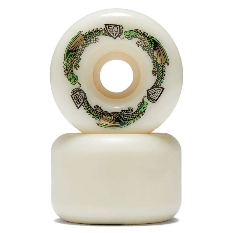 Powell-Peralta Dragon Formula 88a BOM Skateboard Wheels - Off White II - 60mm