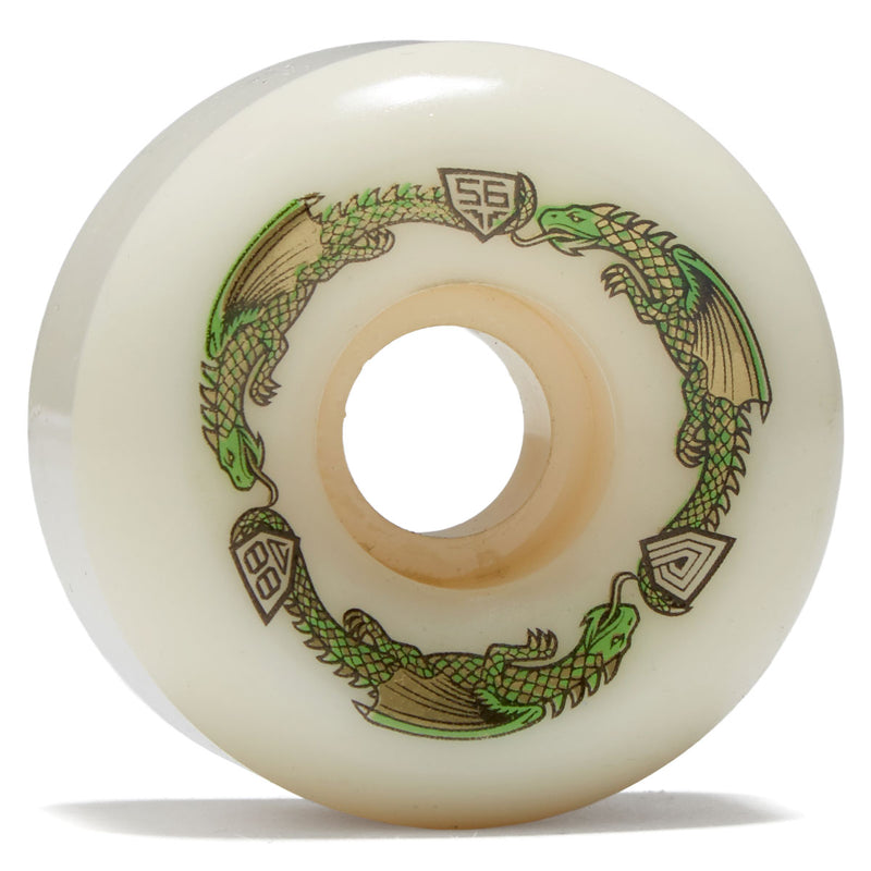 Powell-Peralta Dragon Formula 88a V6 Skateboard Wheels - Off White - 56mm