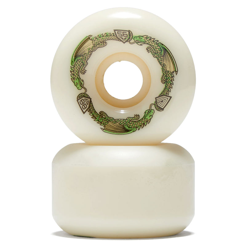 Powell-Peralta Dragon Formula 88a V6 Skateboard Wheels - Off White - 56mm