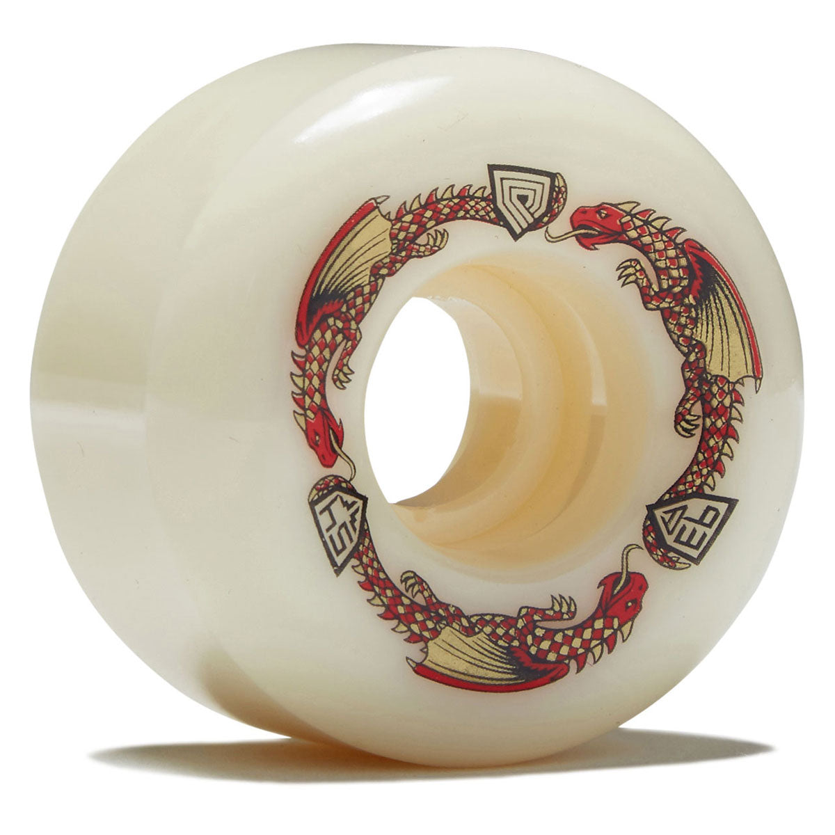 Powell-Peralta Dragon Formula 93a A2 Skateboard Wheels - Off White