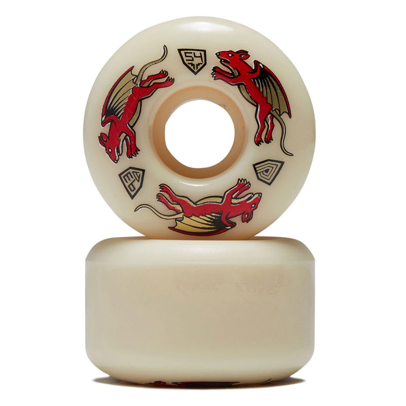 Powell-Peralta Dragon Formula Nano Rat 93a V6 Skateboard Wheels - Off White - 54mm