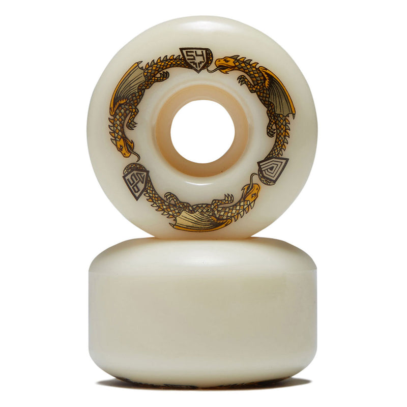 Powell-Peralta Dragon Formula 95a V4 Skateboard Wheels - Off White - 54mm