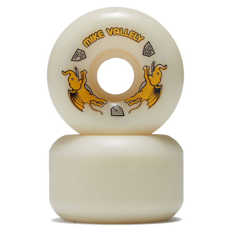 Powell-Peralta Dragon Formula Mike Vallely 95a V6 Skateboard Wheels - Off White - 56mm