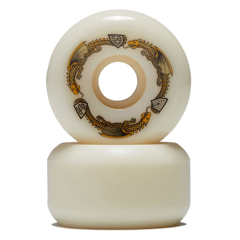Powell-Peralta Dragon Formula 95a RB2 Skateboard Wheels - Off White - 58mm