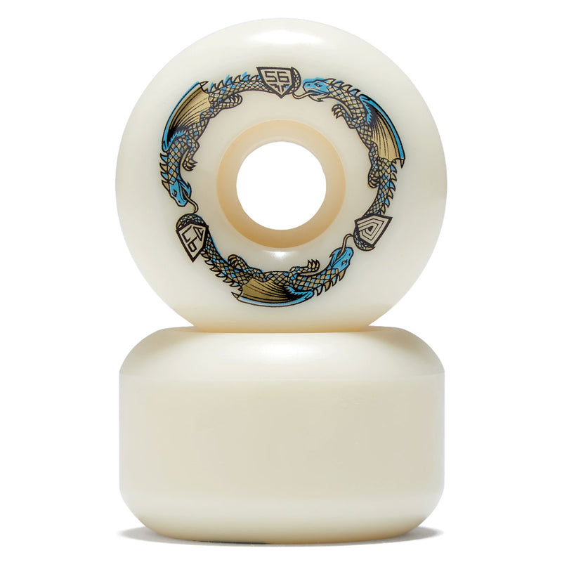 Powell-Peralta Dragon Formula 97a V6 Skateboard Wheels - Off White - 56mm