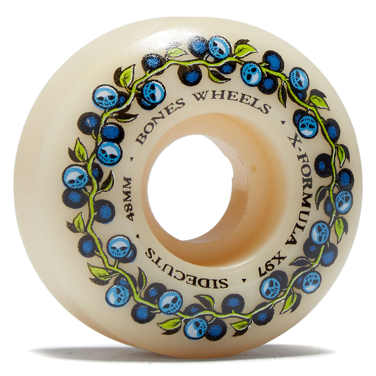Bones Skull Berries 97a V5 Sidecuts Skateboard Wheels - 48mm image 1