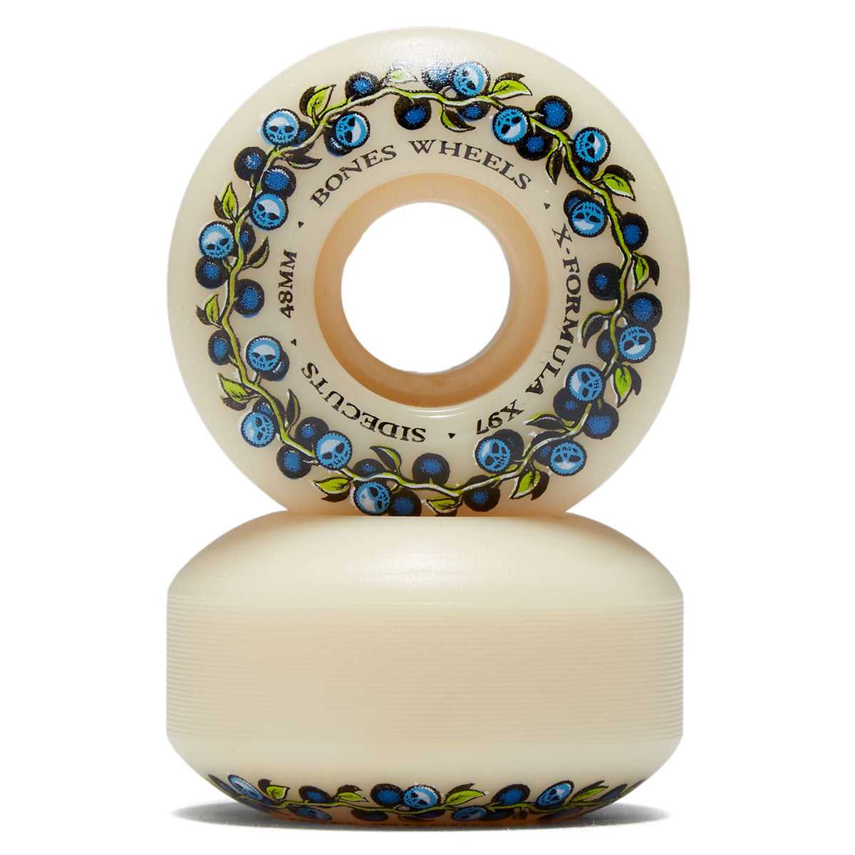 Bones Skull Berries 97a V5 Sidecuts Skateboard Wheels - 48mm image 2