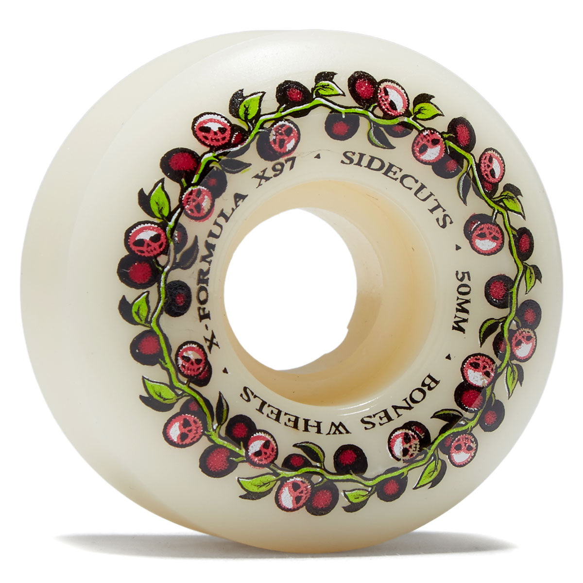 Bones Skull Berries 97a V5 Sidecuts Skateboard Wheels - 50mm image 1
