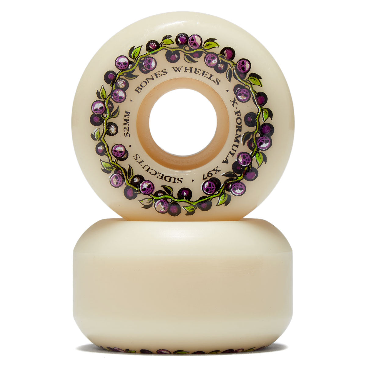 Bones Skull Berries 97a V5 Sidecuts Skateboard Wheels - 52mm image 2