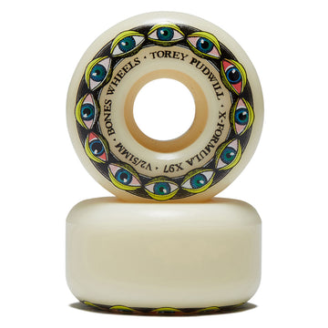 Bones X-Formula Torey Pudwill Frying Eyes 97a V2 Locks Skateboard Wheels - 51mm