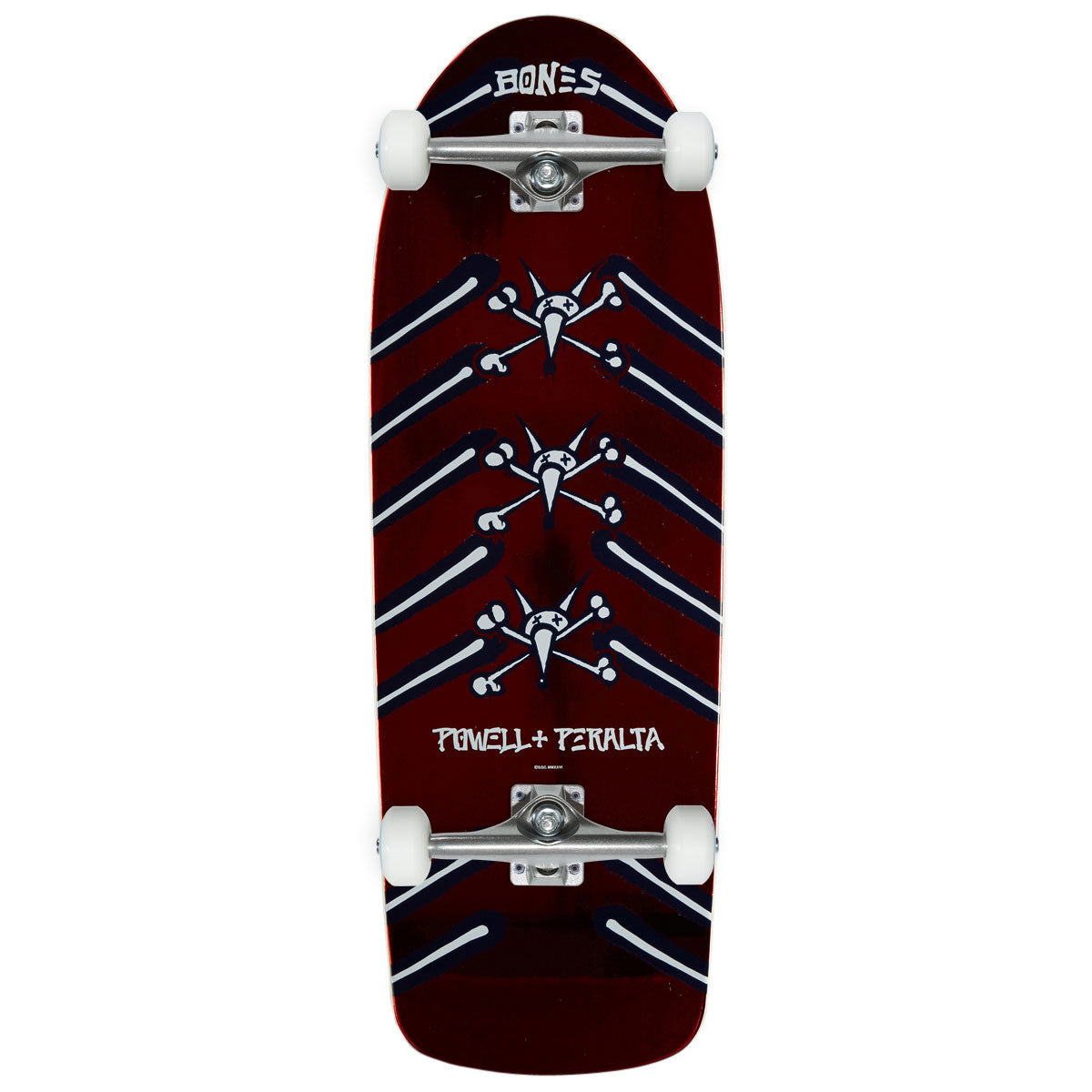 Powell-Peralta Rat Bones OG 01 Skateboard Complete - Navy/Red Foil