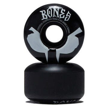 Bones 100s Wides 100a V4 Wide Skateboard Wheels - Black 2026 - 52mm