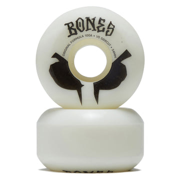 Bones 100s Sidecuts 100a V5 Sidecut Skateboard Wheels - White 2026 - 54mm