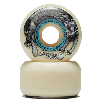 Bones X-Formula Lilley Black Cat 99a V5 Sidecuts Skateboard Wheels - 56mm