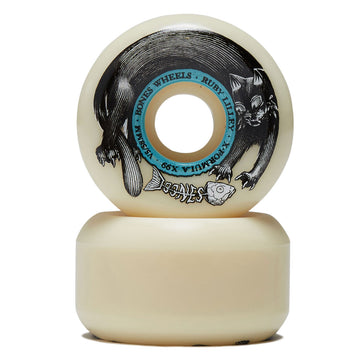 Bones X-Formula Lilley Black Cat 99a V5 Sidecuts Skateboard Wheels - 58mm