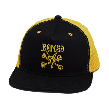 Bones Vato Rat Two Tone Trucker Hat - Black/Gold