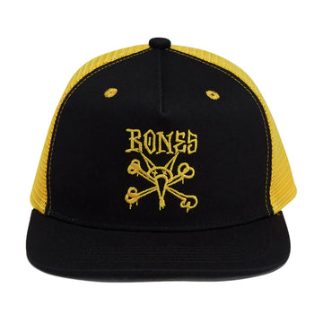 Bones Vato Rat Two Tone Trucker Hat - Black/Gold