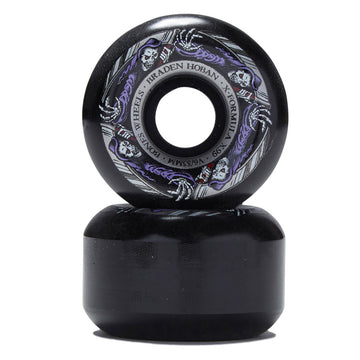 Bones X-Formula Braden Hoban Reaper 99a V6 Wide-Cut Skateboard Wheels - Black - 53mm