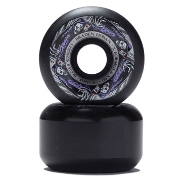 Bones X-Formula Braden Hoban Reaper 99a V6 Wide-Cut Skateboard Wheels - Black - 54mm