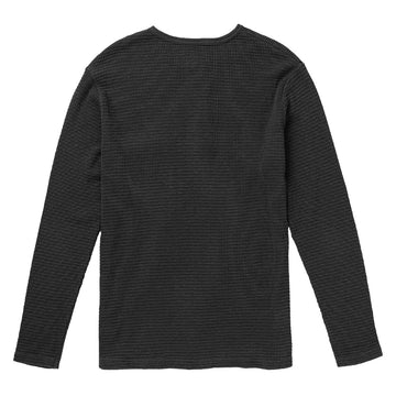 Seager Sawpit Henley Long Sleeve Thermal Shirt - Vintage Black