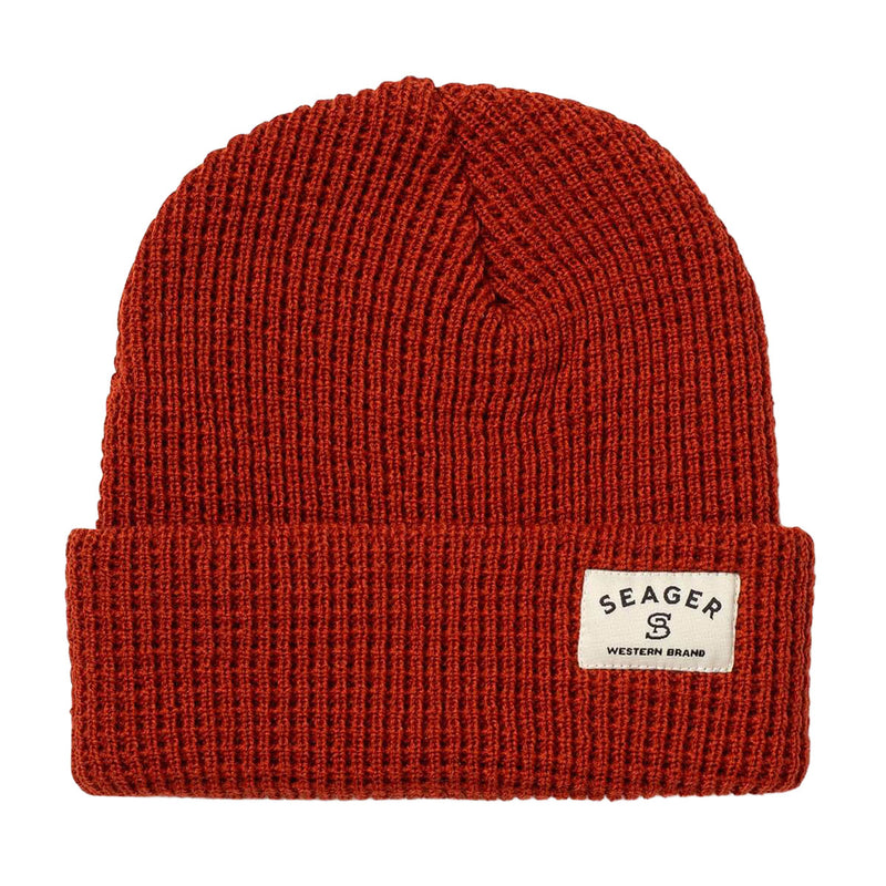 Seager Service 2.0 Waffle Knit Beanie - Rust