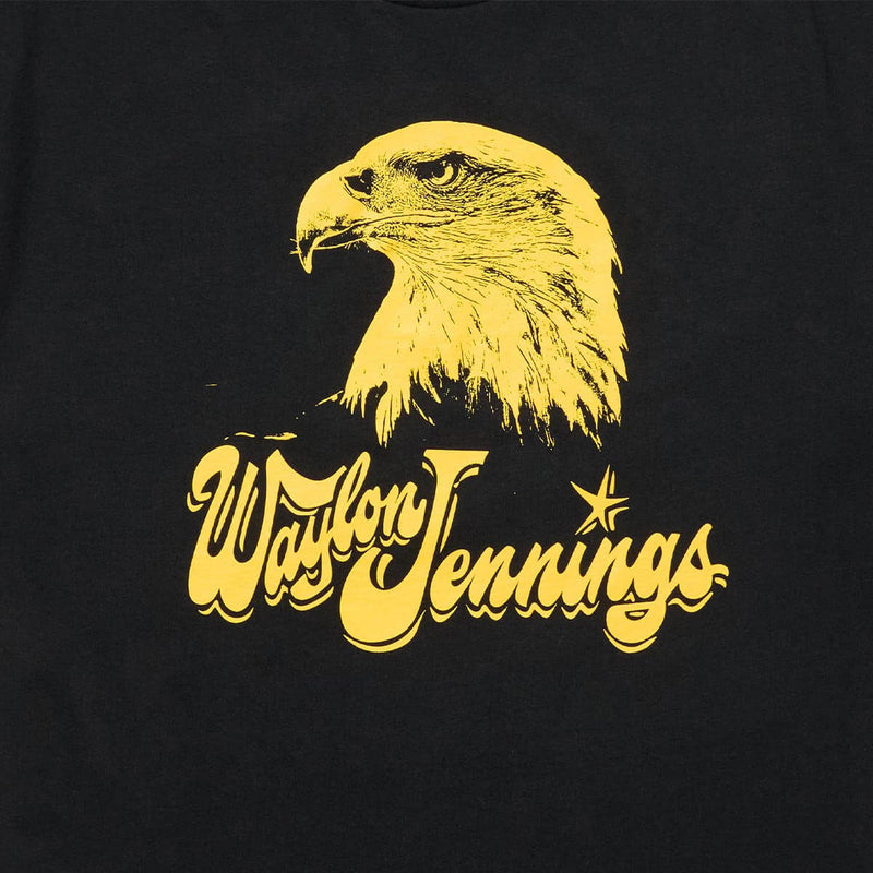 Seager x Waylon Jennings Eagle T-Shirt - Vintage Black