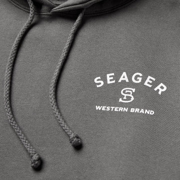 Seager Branded Hoodie - Charcoal