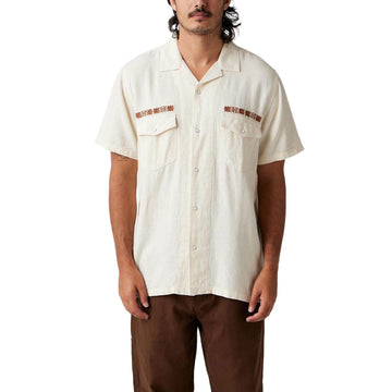 Seager Whippersnapper Embroidered Shirt - White Wash