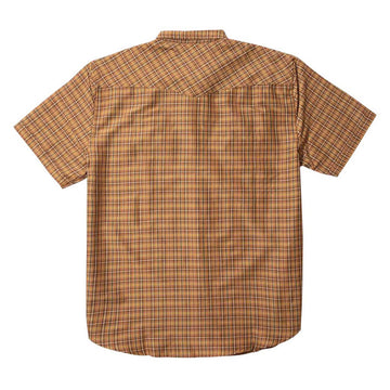 Seager Sawtoof Shirt - Gold Mini Check Plaid