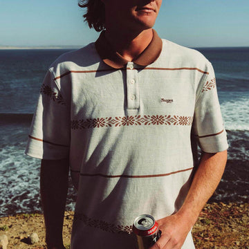 Seager Azteca Polo Shirt - Azteca Tile