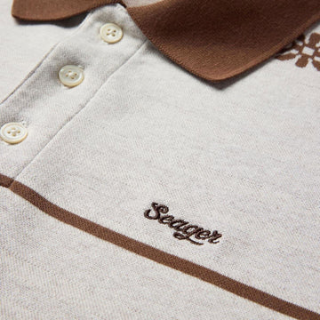 Seager Azteca Polo Shirt - Azteca Tile