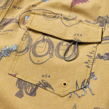 Seager Micro Dose Scallop Boardshorts - Bronze