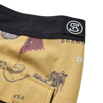 Seager Micro Dose Scallop Boardshorts - Bronze