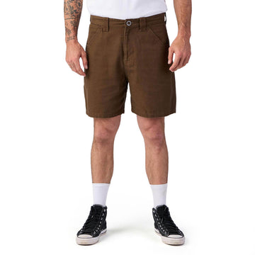 Seager Bison Canvas Shorts - Tobacco