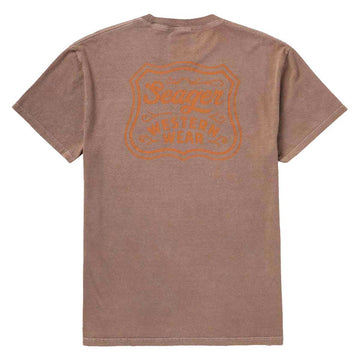 Seager Premium Badge T-Shirt - Pigment Brown