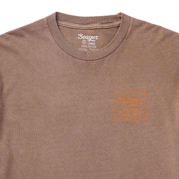 Seager Premium Badge T-Shirt - Pigment Brown