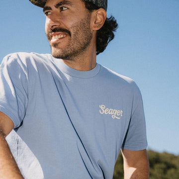 Seager Russ T-Shirt - Faded Denim