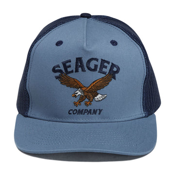 Seager Bradley Trucker Snapback Hat - Faded Denim