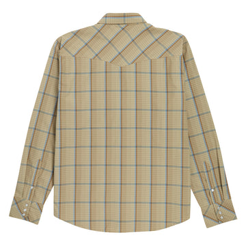 Seager Sawtoof Long Sleeve Shirt - Tall Plaid Light Khaki