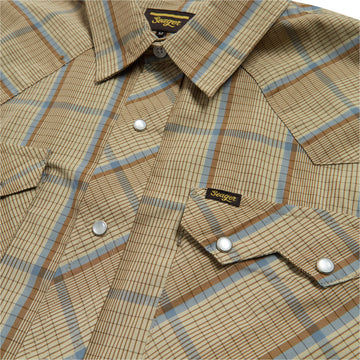 Seager Sawtoof Long Sleeve Shirt - Tall Plaid Light Khaki