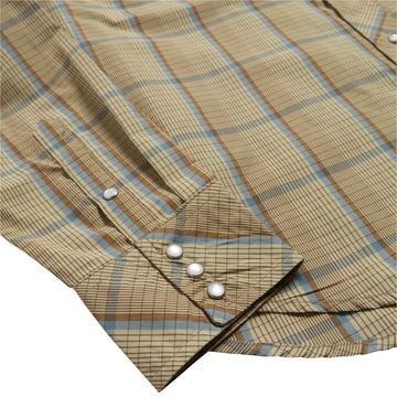 Seager Sawtoof Long Sleeve Shirt - Tall Plaid Light Khaki
