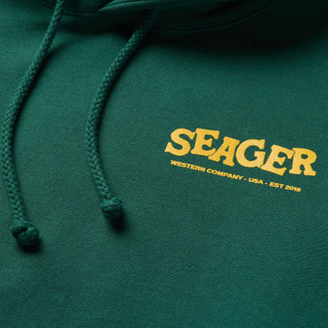 Seager Horse Fried Hoodie - Forest Green