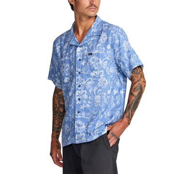 RVCA Alvarez Aloha Shirt - Light Blue