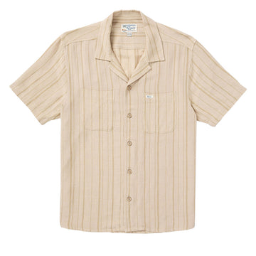 RVCA Exotica Stripe Shirt - Light Khaki